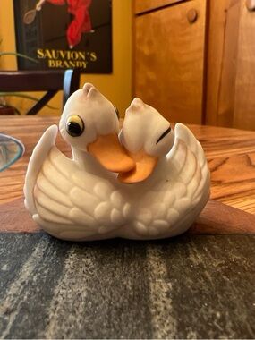 Bone China by Freeman for George Good Ducks in Love Small Figurine Birds